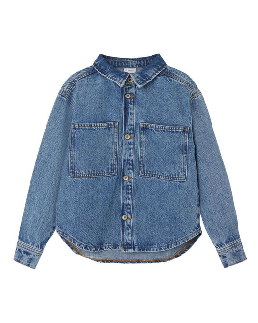 Blå - Medium Blue Denim - Name it - Denim Jakke - 13240553