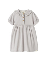 Blå - Vapor Blue - Lil'Atelier - Kjole - Rib - 13240772