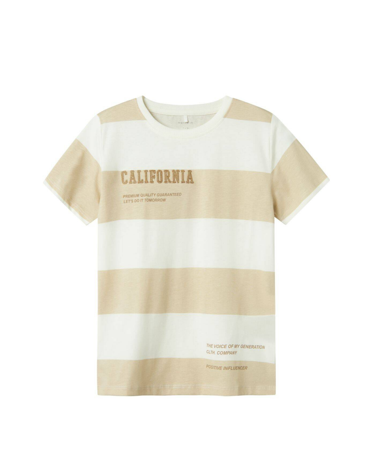 Sand - Bright White - Peyote - Name it - T-shirt - Striber - 13241023