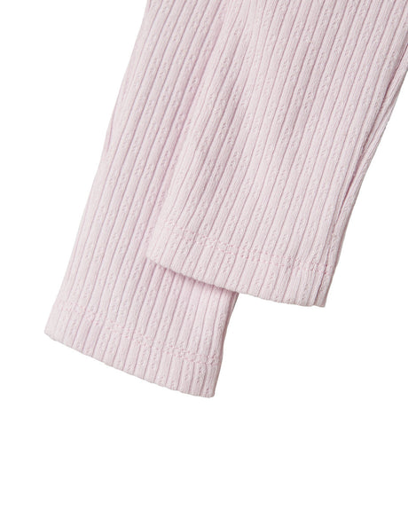 Lyserød - Light Lilac - Name it - Leggings - Rib - 13241026