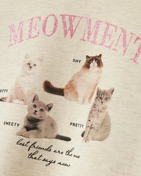 Offwhite - Peyote Melange - Name it - Sweatshirt - Katte - 13241068