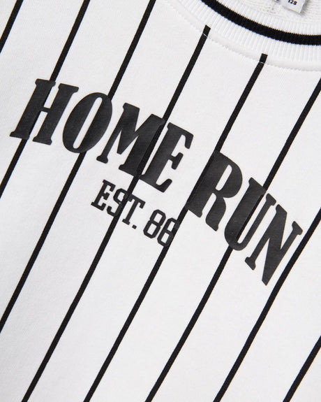 Hvid/Sort - Bright white - Name it - Sweatshirt - 13241069