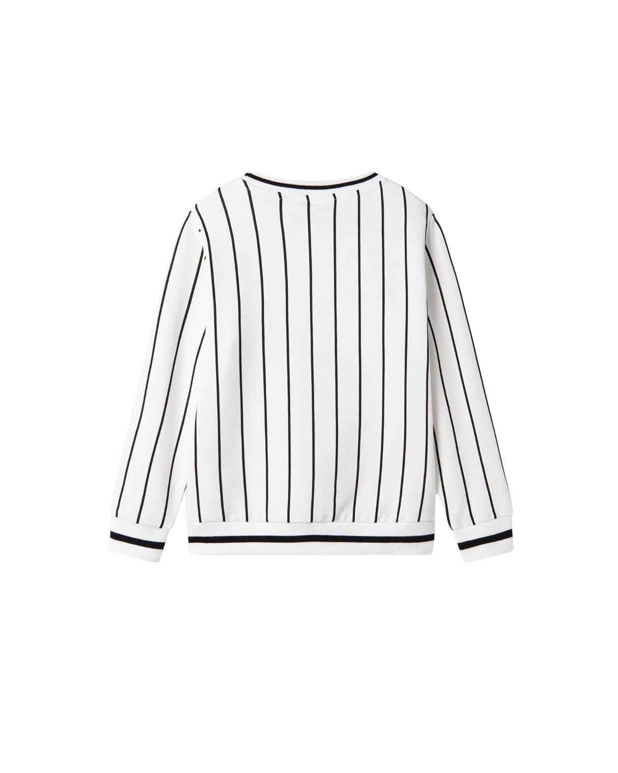 Hvid/Sort - Bright white - Name it - Sweatshirt - 13241069