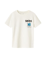 Hvid - Cloud Dancer - Name it - T-shirt - Smølfer - 13241789