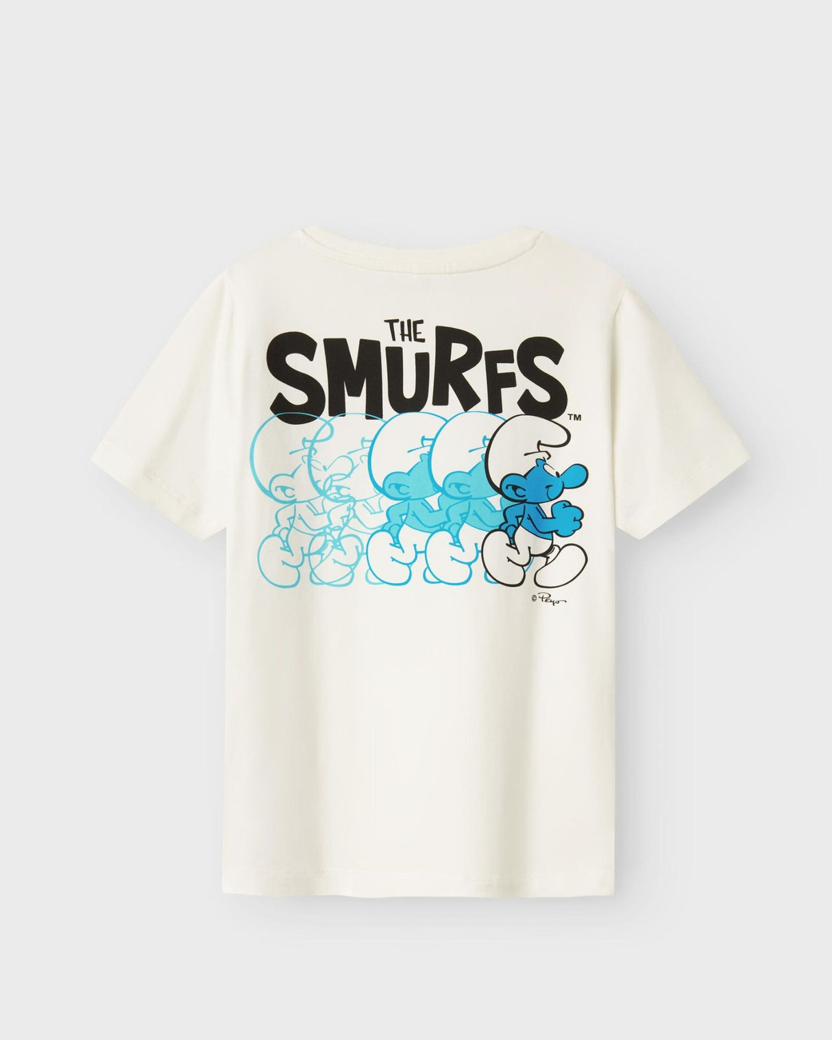 Hvid - Cloud Dancer - Name it - T-shirt - Smølfer - 13241789