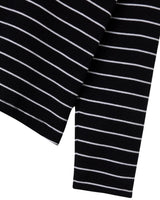 Sort/hvid - Black - Name it - small rib - stribet - langærmet - bluse - 13241869