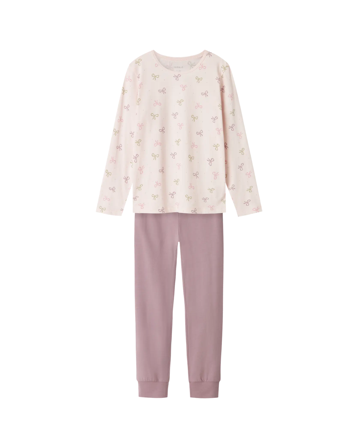 Pink - Pink Lavender - Name it - Pajama set - Rib - Butterflies - 13232976