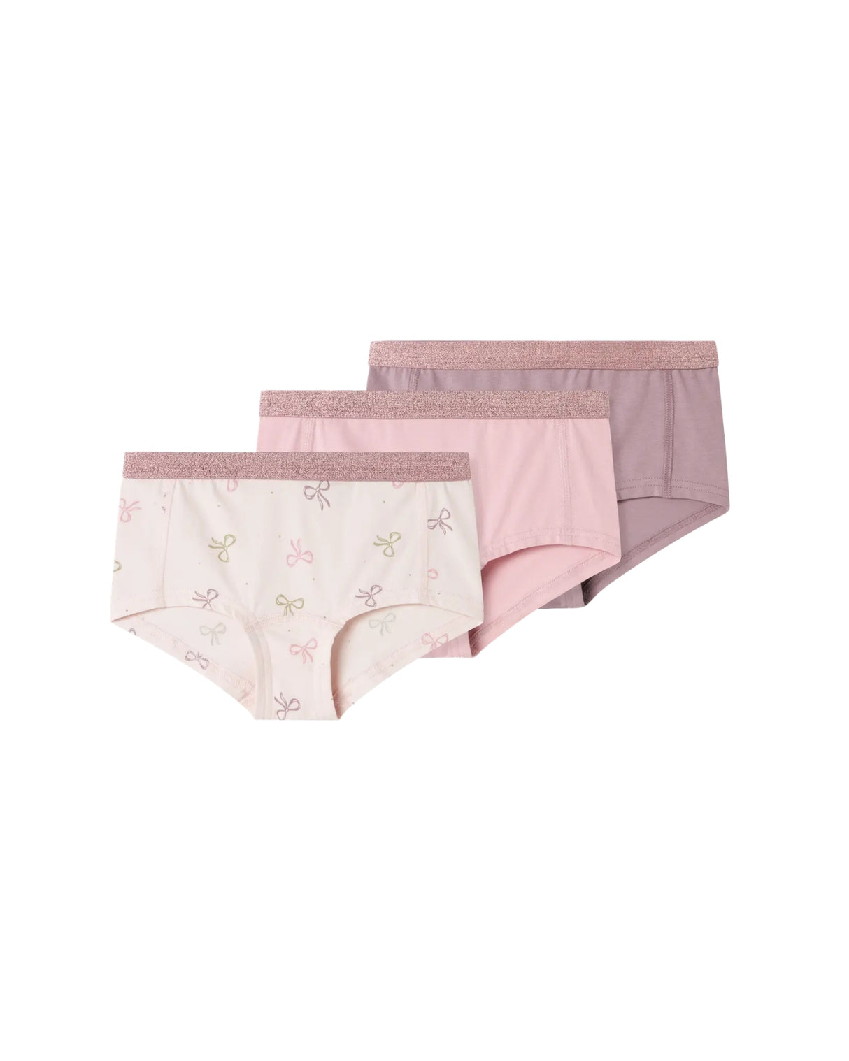 Rosa - barely pink - Name it - Hipster Underbukser - 3 pack - sløfjer - 13241986