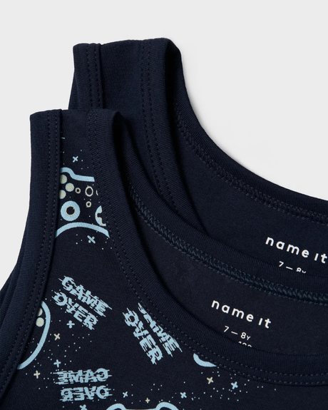 Dark Blue - Dark Denim - Name it - Undershirt - 2-pack - 13232996