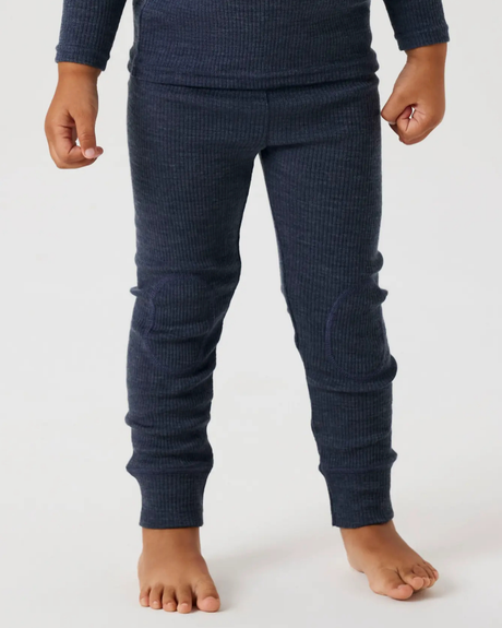 Mørkeblå - Ombre Blue - Name it - Uld leggings - Rib - 13242116