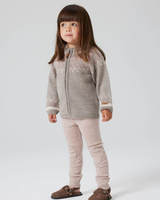 Lyserød - Shadow Gray - Name it - Uld leggings - Rib - 13242116