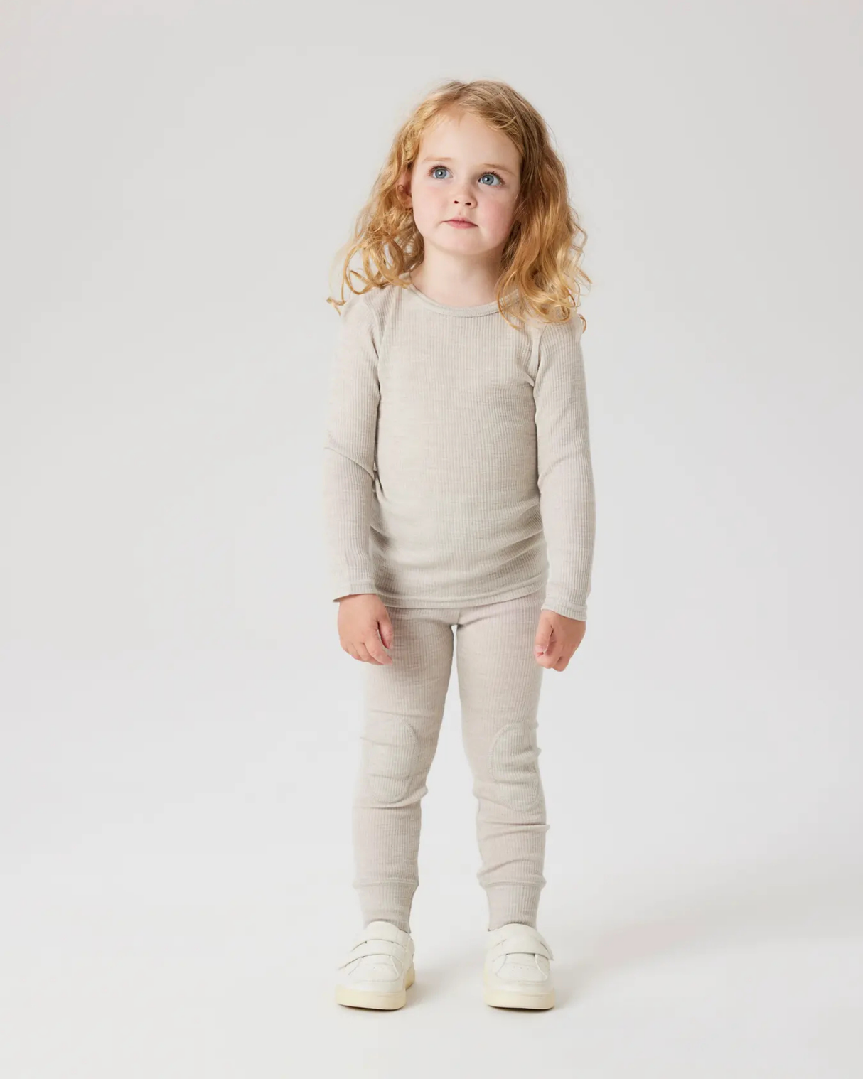 Grå - Nacreous - Name it - Uld bluse - Rib - 13242118