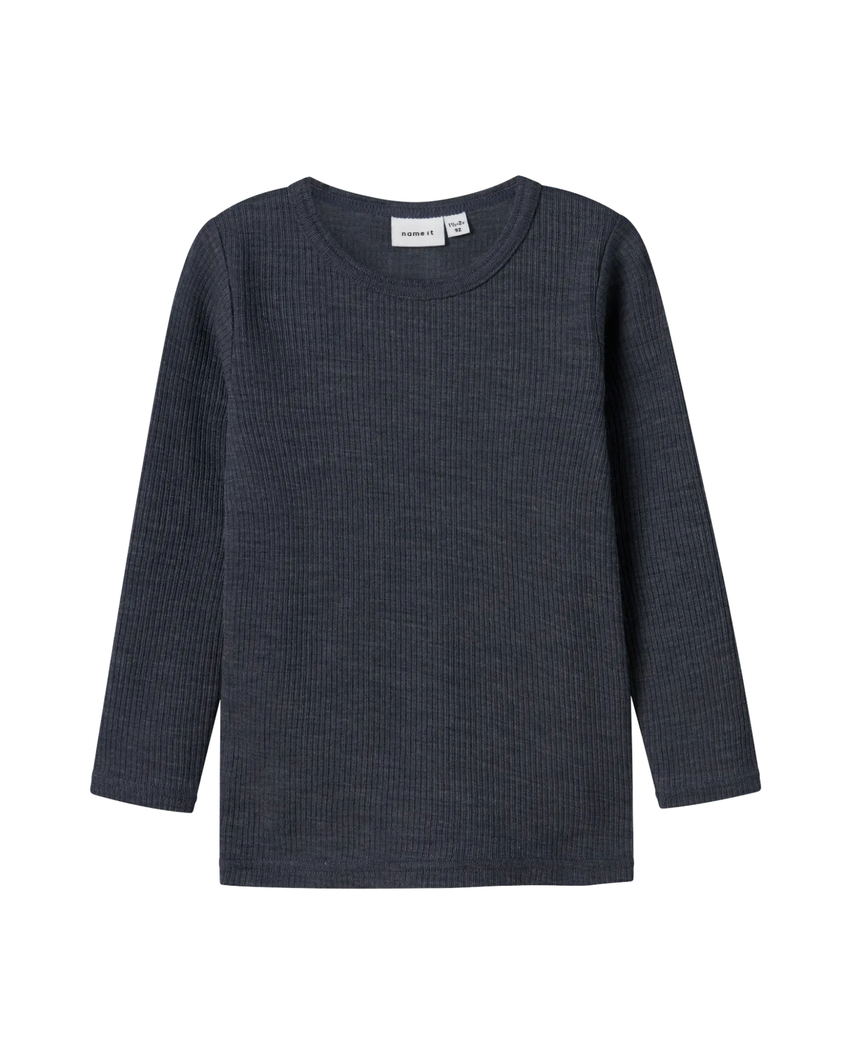 Dark blue - Ombre Blue - Name it - Wool blouse - Rib - 13242118