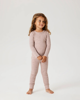 Lyserød - Shadow Gray - Name it - Uld bluse - Rib - 13242118