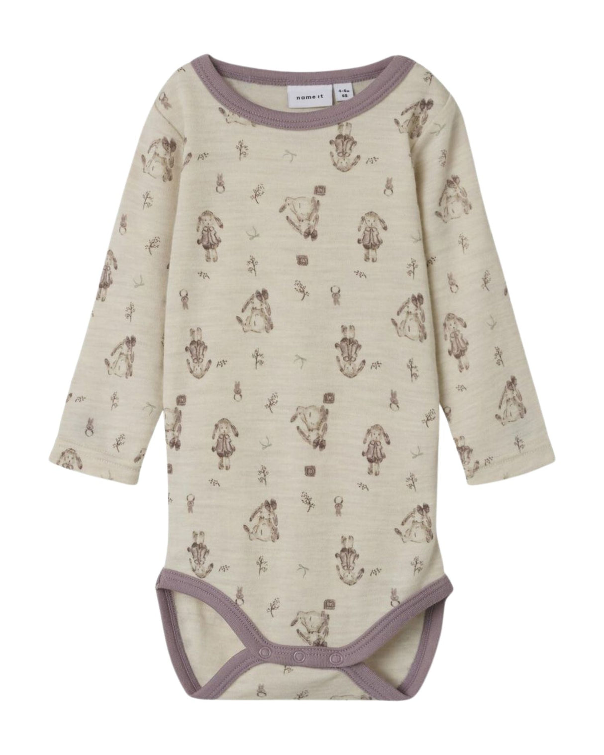 Offwhite - Peyote Melange - Name it - ULD - bodystocking - Kaniner - 13242247