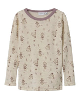 Sand - peyote malange - name it - uld bluse - 13242249