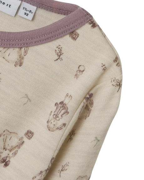 Sand - peyote malange - name it - uld bluse - 13242249