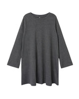 Grå - Dark Grey Melange - Name it - Kjole - rib - 13242380