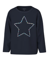 Mørkeblå - Dark sapphire - name it - Bluse - 13242383