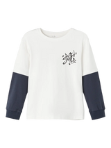 Hvid - Jet Stream/India Ink - Name it - Bluse - 13242433