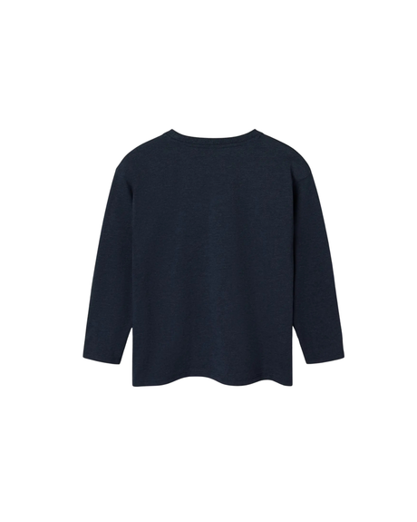 Blå - Dark Sapphire - Name it - T-shirt - "Super dude" - 13242434