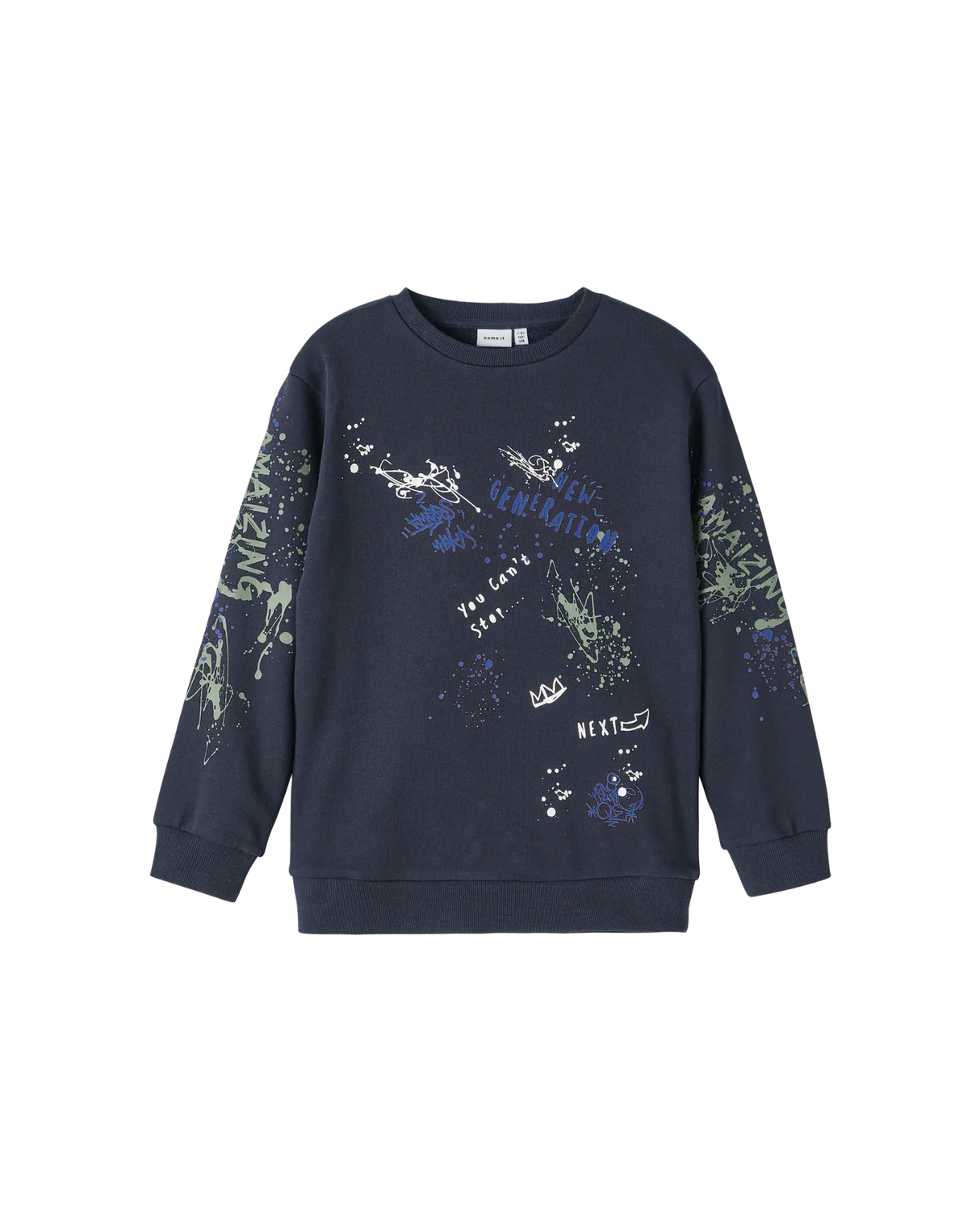 Mørkeblå - Dark Sapphire - Name it - Sweatshirt - 13242435