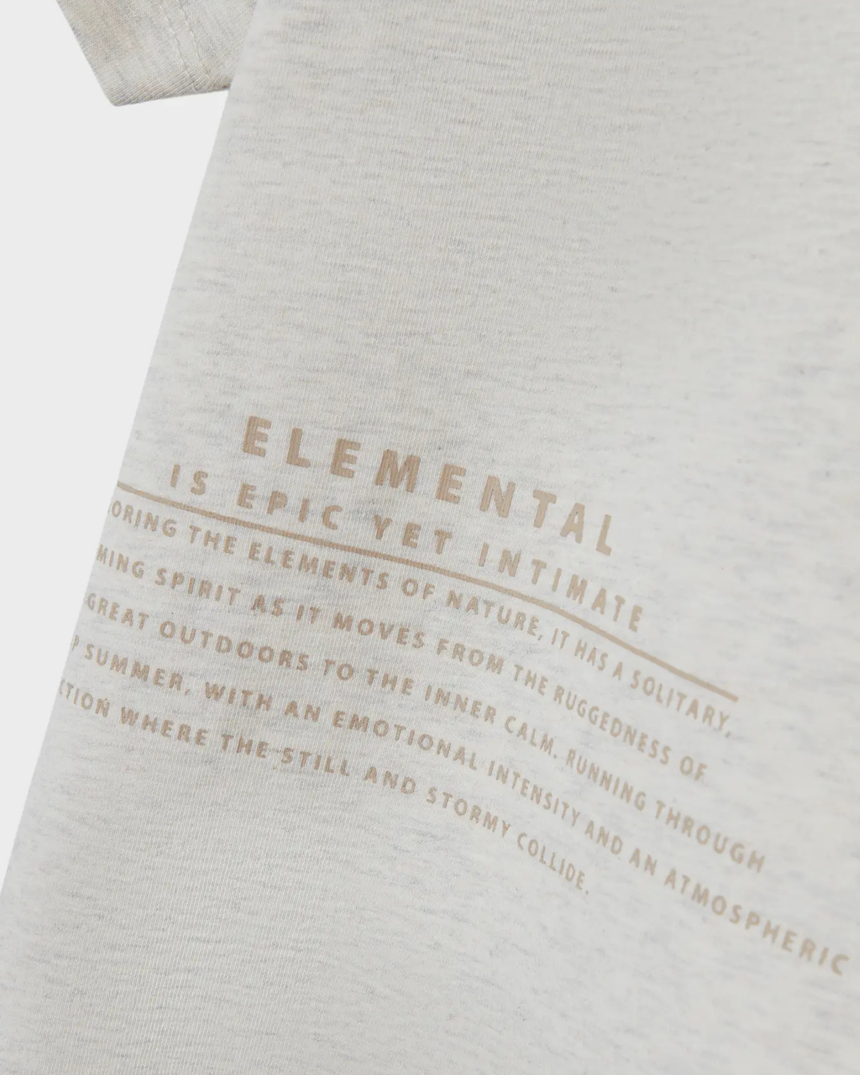 Grå - Peyote Melange - Name it - T-shirt - 13242437