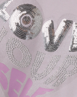 Lyserød - Orchid Hush - Name it - T-shirt - "Love your self" - 13242474