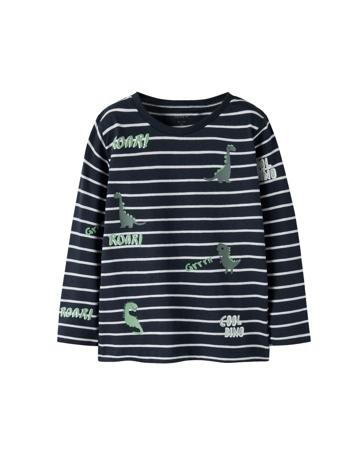 Mørkeblå - Dark Sapphire - Name it - Striber - Dinosaur - 13242513