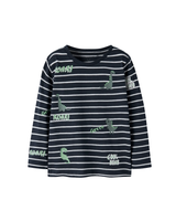 Mørkeblå - Dark Sapphire - Name it - Striber - Dinosaur - 13242513