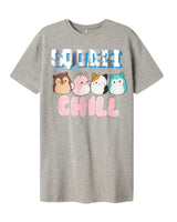 Grå - Grey Melange - name it - Natkjole - 13242523