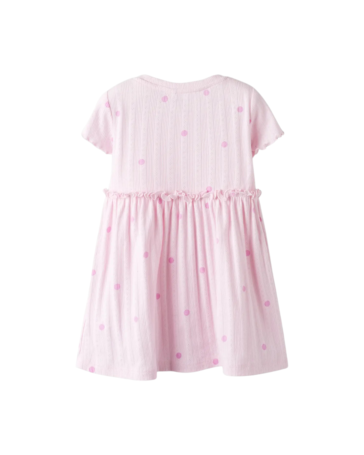 Lyserød - Parfait Pink - Name it - Kjole - Prikker - 13242597