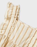 Sand - Bleached Sand - Cloud Dancer - Name it - Bluse - Striber - 13242609