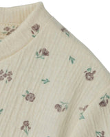 Offwhite - Bleached Sand - Name it - T-shirt - Blomster - 13243226