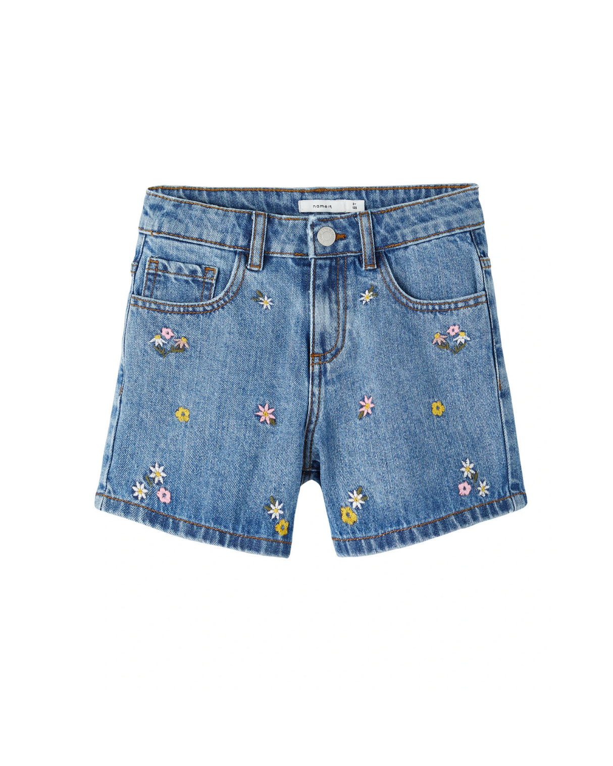 Blå - Medium Blue Den/Emb-Flow - Name it - Shorts - 13243464