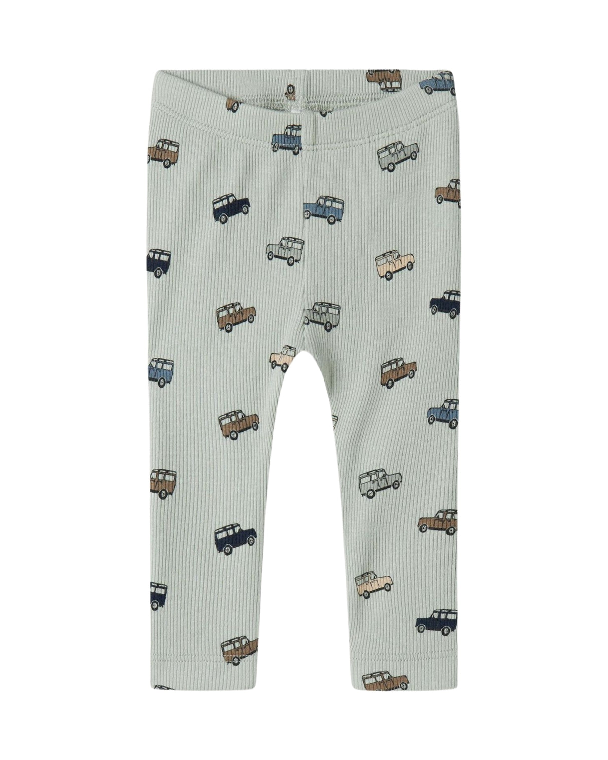 Grøn - Aqua Gray - Name it - Leggings - Rib - Biler - 13242923