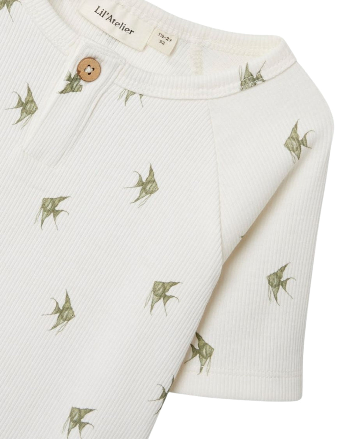 Offwhite - Coconut Milk - Lil'Atelier - Bluse - Fisk - Rib - 13243728