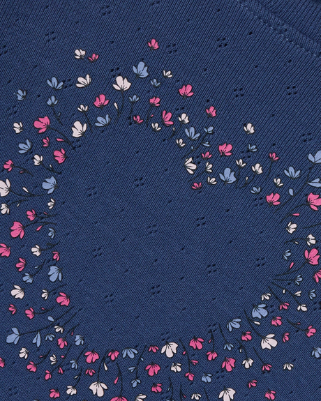 Blå - Blue Indigo - Name it - Bluse - Hjerte - 13244962