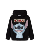 Sort - Black - Name it - Hættetrøje - Stitch - 13245012