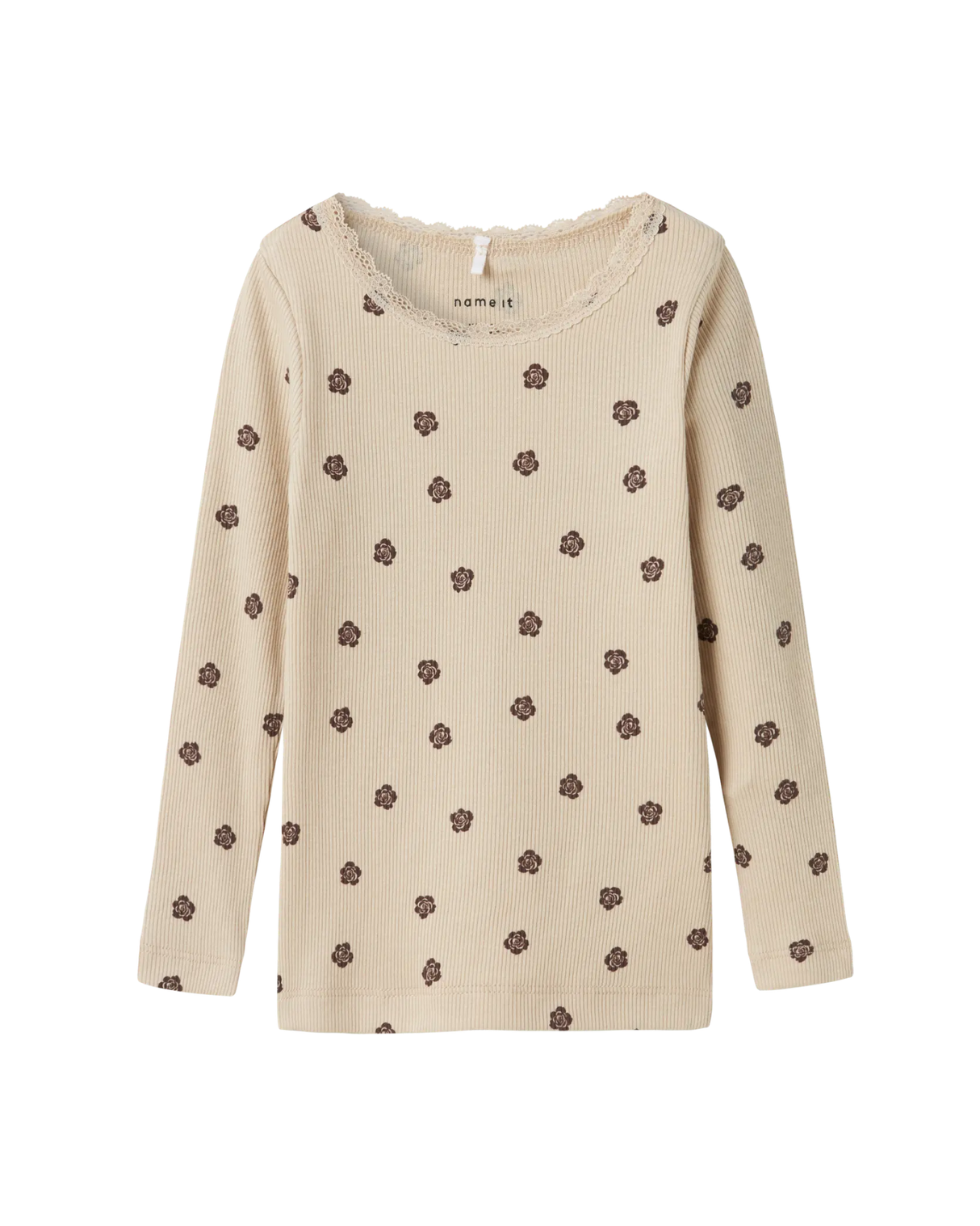 Sand - peyote - name it - rib bluse - 13245284