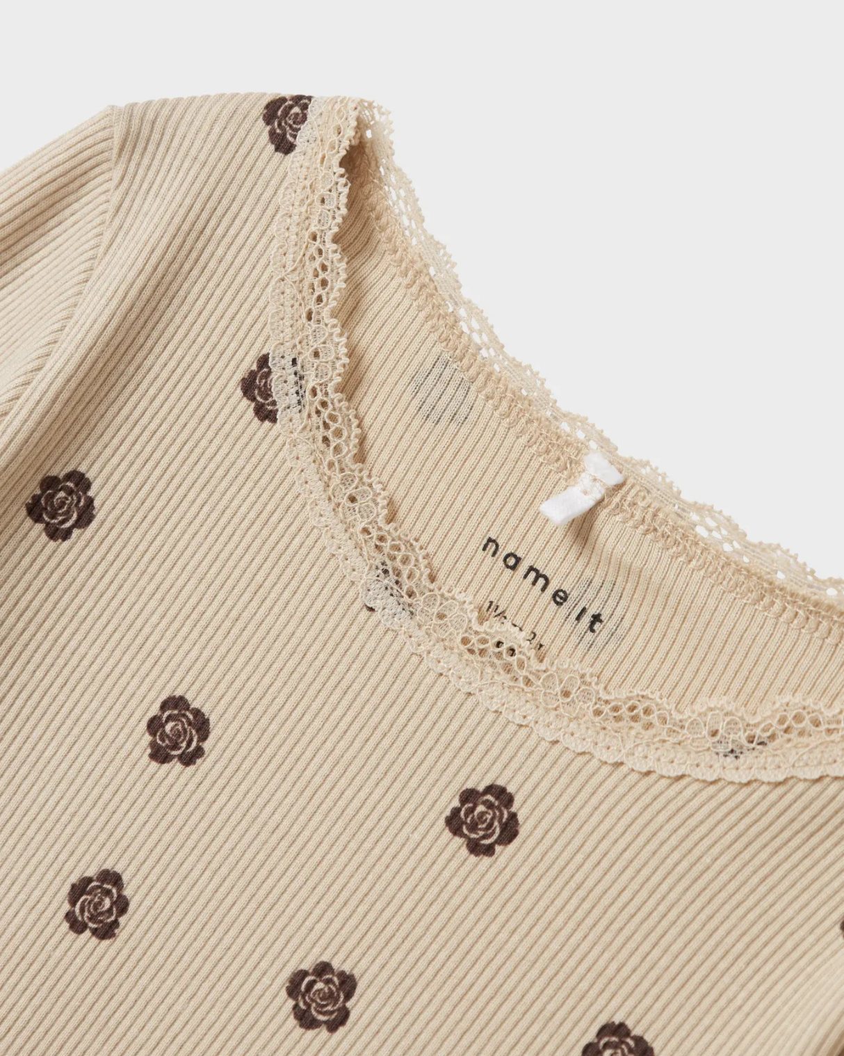 Sand - peyote - name it - rib bluse - 13245284