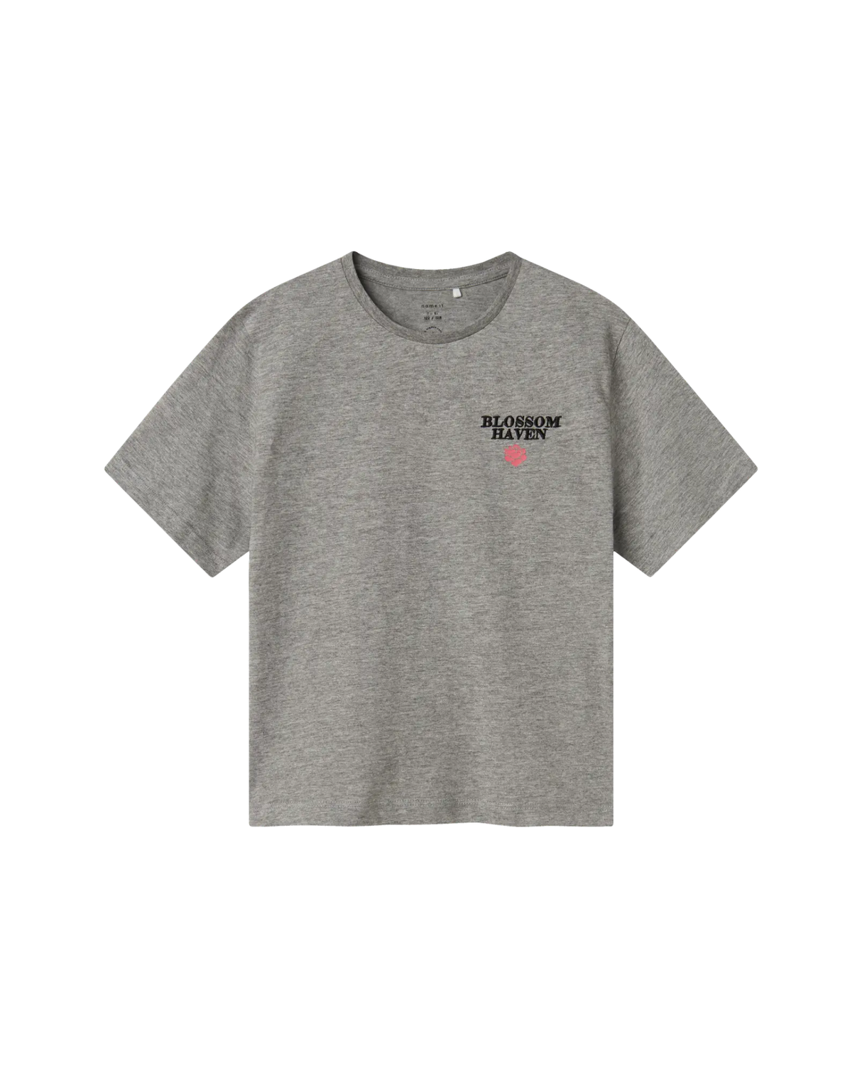Grå - Light Grey Melange - Name it - T-shirt - 13245466