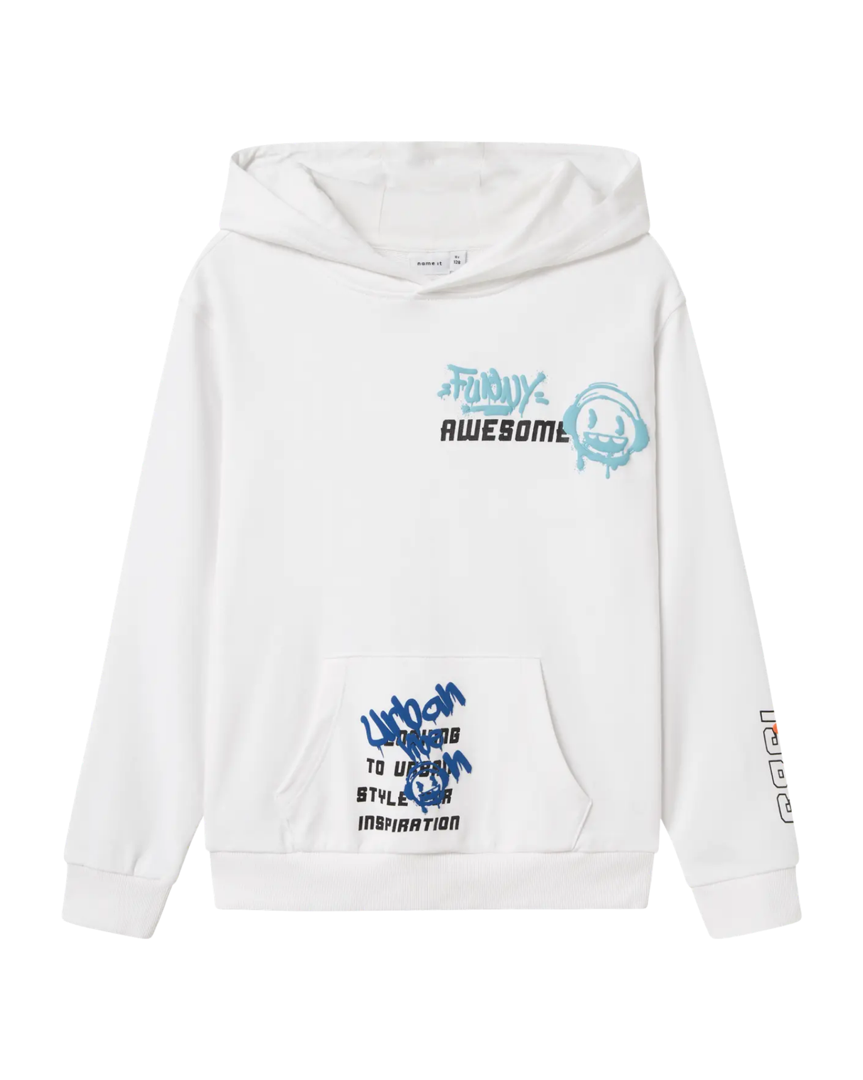 Hvid - Bright White - Name it - Hoodie - 13245493