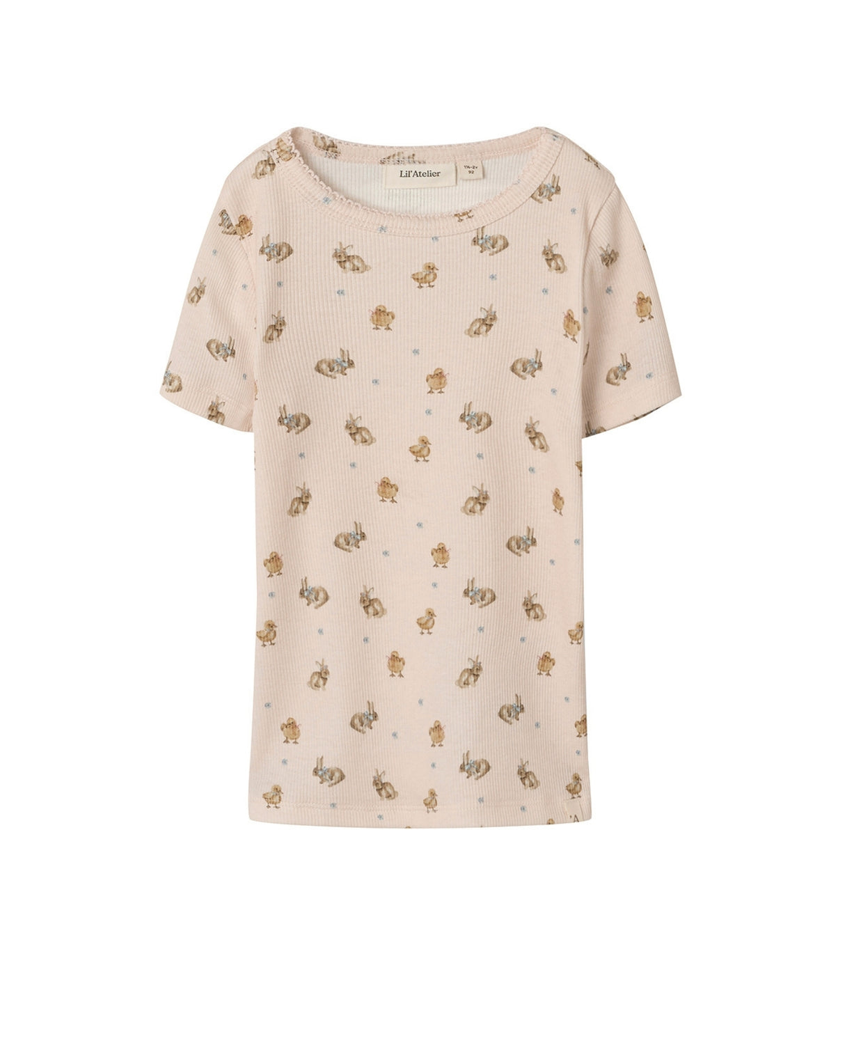 Lyserød - Morganite - Lil'Atelier - T-shirt - Kaniner/Ællinger - Blonde - Rib - 13246097