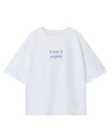 Hvid - Bright White - Name it - Fresh & Organic - t-shirt - 13246213