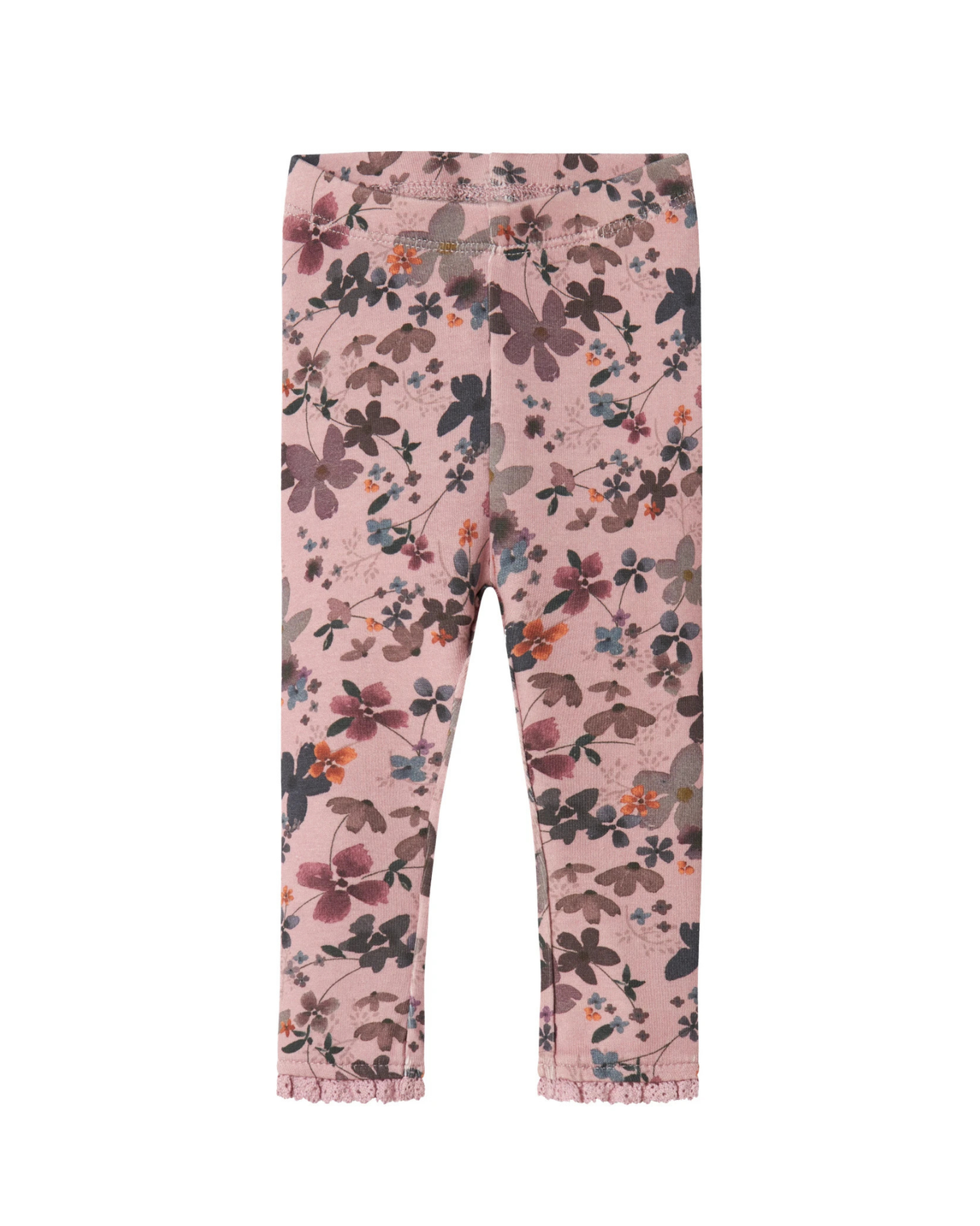 Rosa - Burnished Lilac - Name it - Leggings - Blomster - 13246493