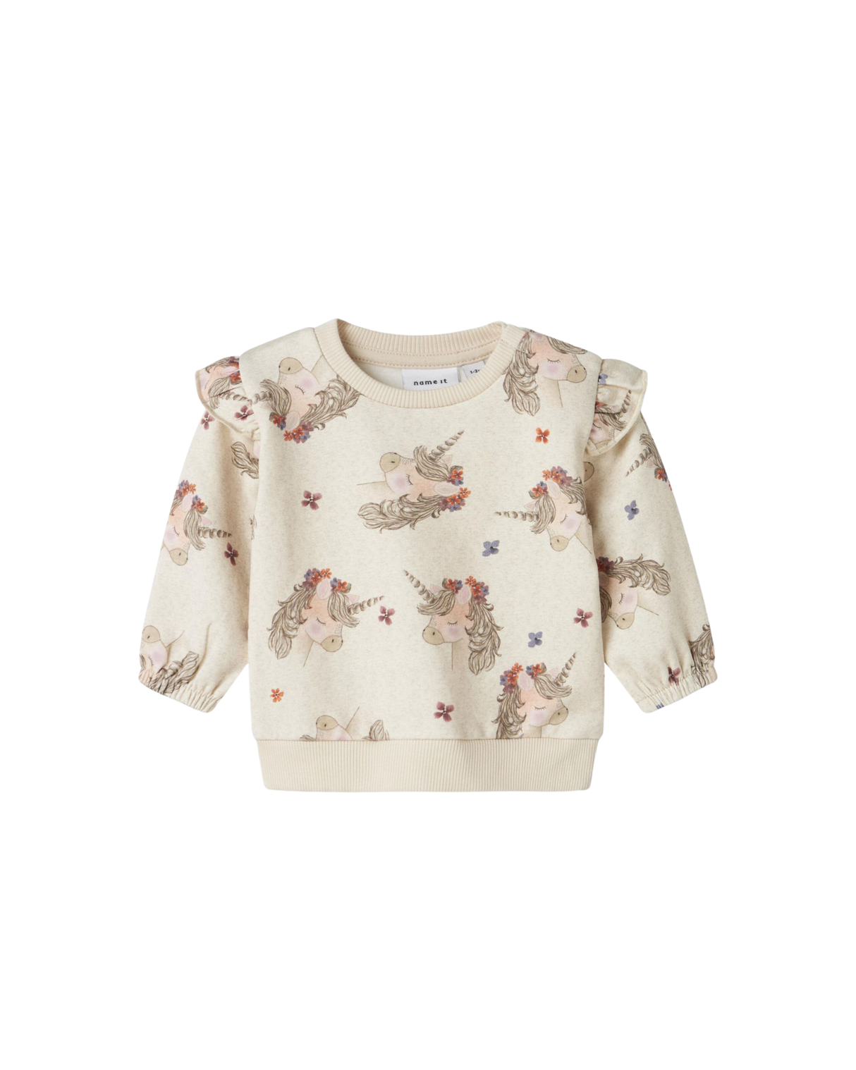 Sand - Peyote Melange - Name it - Sweatshirt - Enhjørninger - 13246500