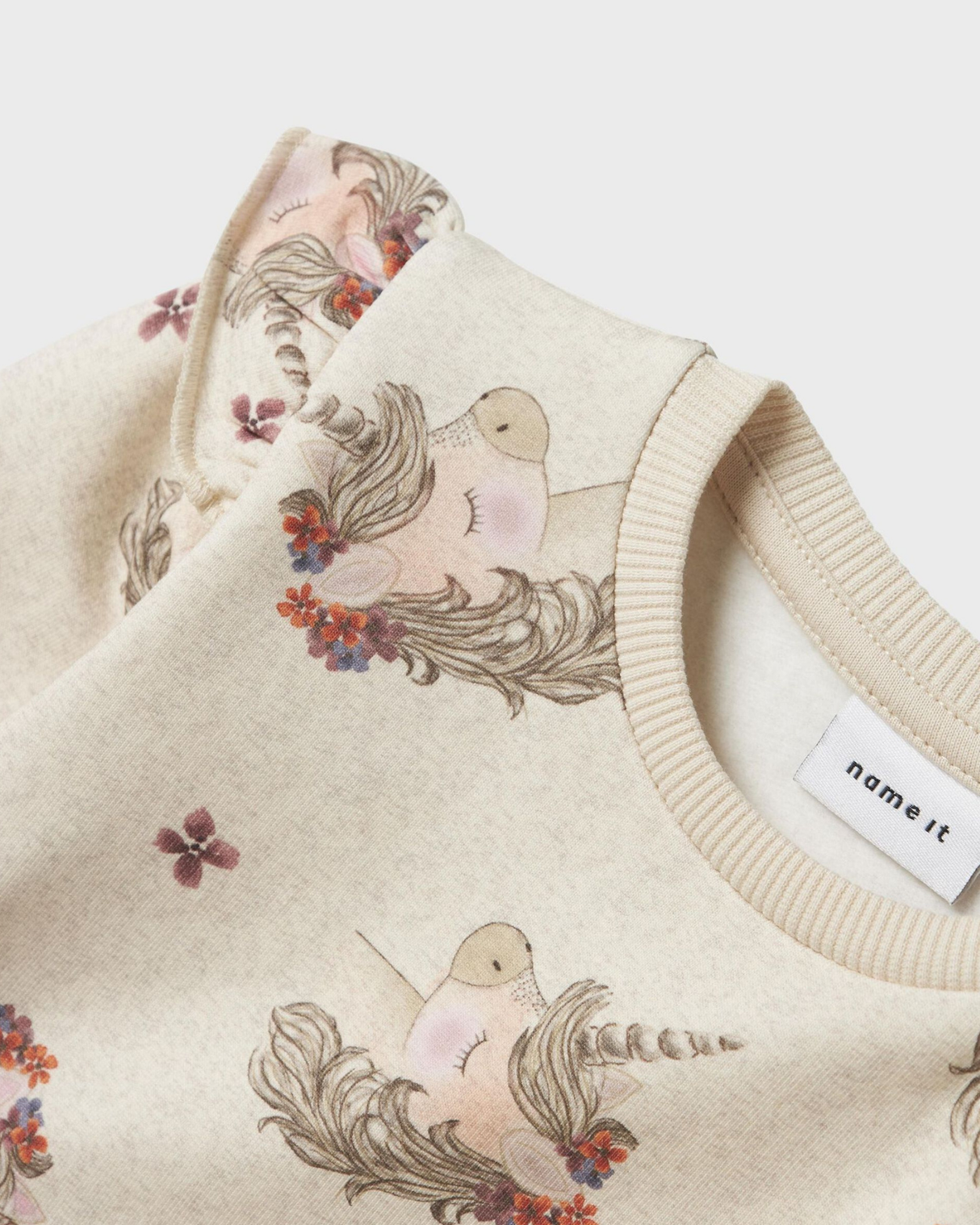 Sand - Peyote Melange - Name it - Sweatshirt - Enhjørninger - 13246500