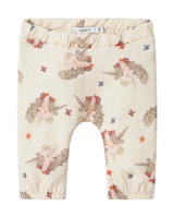 Grå - Peyote Melange - name it -  Sweatbukser - med Enhjørning - 13246502