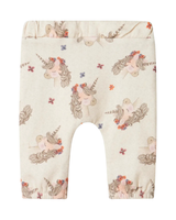 Grå - Peyote Melange - name it -  Sweatbukser - med Enhjørning - 13246502